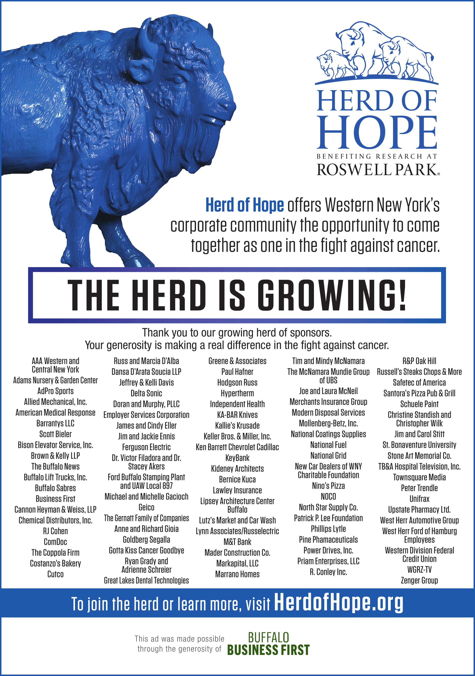 PROUD TO BE PART OF THE GROWING HERD OF HOPE